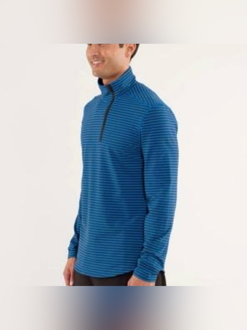 Lululemon Men's Speed 1/2 Zip Striped Long